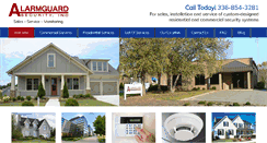 Desktop Screenshot of alarmguardsecurity.com